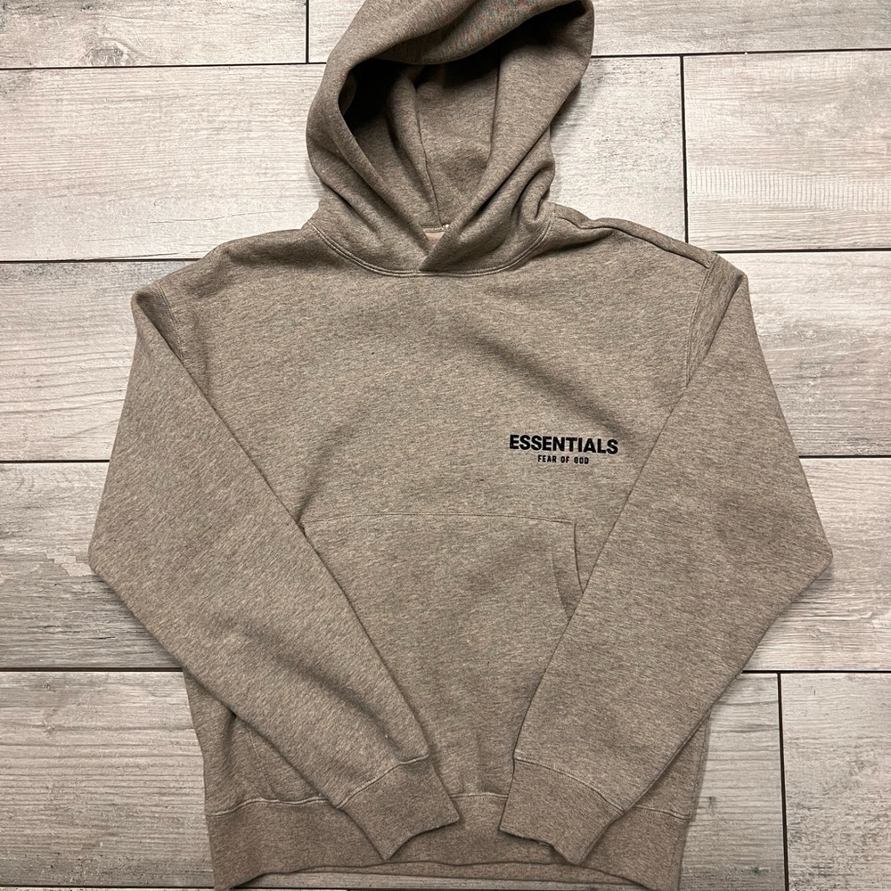 Essentials dark oat Hoodie